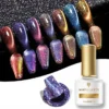 Born Pretty Colorful Flowing Spar Cat Eye Gel Polish (7ml)