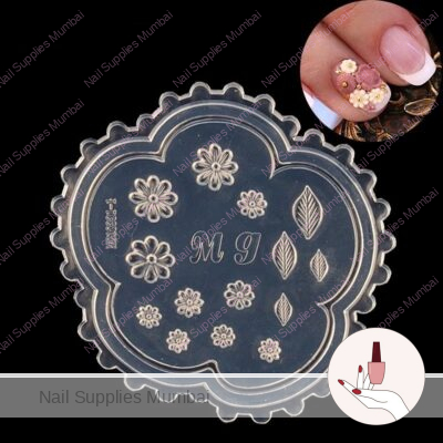 Flower And Leaves Silicone Nail Art Mold