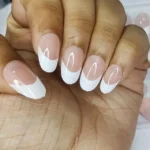 French Manicure Press On Nails