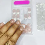 French Manicure Press On Nails