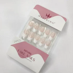 French Manicure Press On Nails