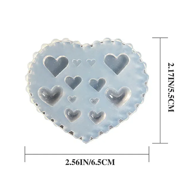 Heart Shaped Silicone Nail Art Mold Heart Shaped Silicone Nail Art Mold