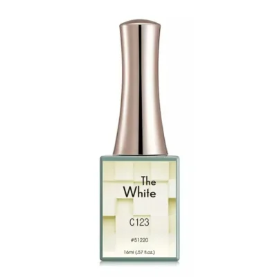 Canni Creamy White Gel Nail Polish C123 (16ml)