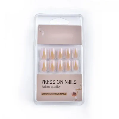 Baby Pink Pearl Salon Quality Press On Nails (set Of 24 Nails)