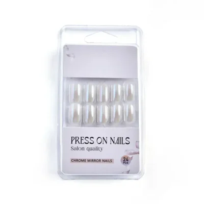 Pearl White Salon Quality Press On Nails (set Of 24 Nails)