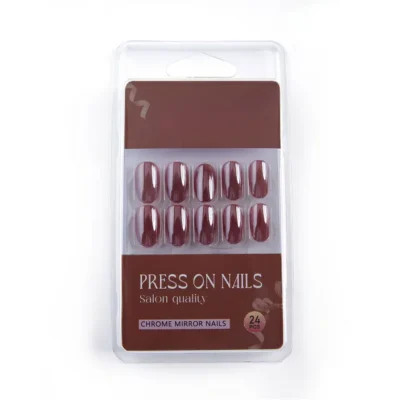 Rose Gold Pearl Salon Quality Press On Nails (set Of 24 Nails)