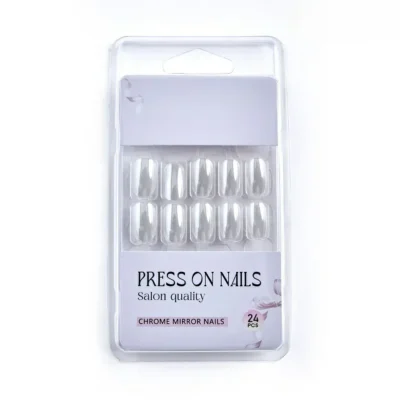 Clear Pearl Salon Quality Press On Nails (set Of 24 Nails)