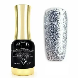 Venalisa Platinum Glitter Gel Nail Polish (pure Silver) (12ml)
