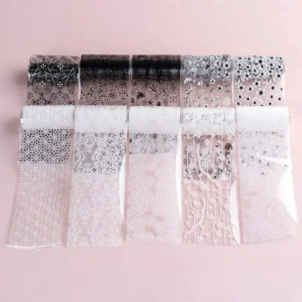 Lace Flower Print Transfer Foil Box