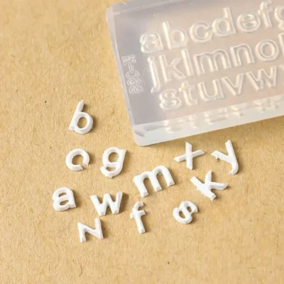 Alphabet Silicone Nail Art Mold