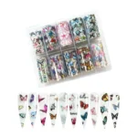 Butterfly Print Nail Transfer Foils Box