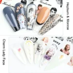 Celebrity Print Nail Transfer Foils Box