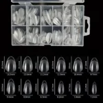 Extra Short Almond Pre Buffed Gel Nail Tips (240 Pcs)