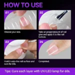 Extra Short Almond Pre Buffed Gel Nail Tips (240 Pcs)