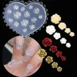 Rose Flower Silicone Nail Art Mold