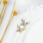 Ab Aurora Butterfly Nail Charms (Set Of 2 Pcs)