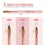 Acrylic Nail Art Brushes (set Of 3)