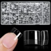 Half Cover Short Square Soft Gel Nail Tips (600 Pcs Box)