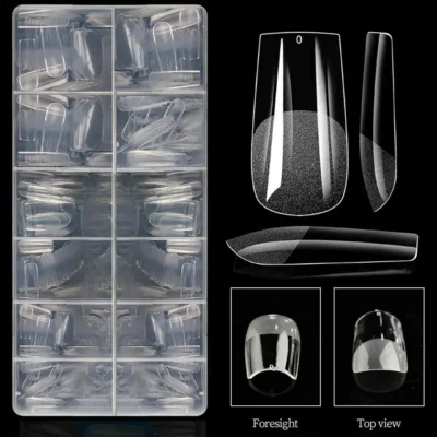 Long Square Soft Gel Nail Tips (600 Pcs Box)