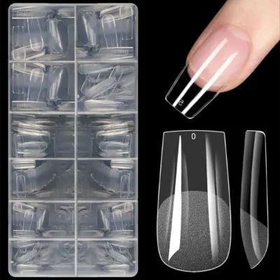 Long Square Soft Gel Nail Tips (600 Pcs Box)