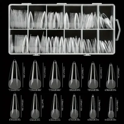 Long Stiletto Soft Gel Nail Tips (600 Pcs Box)