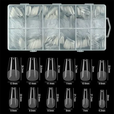 Medium Coffin Soft Gel Nail Tips (600 Pcs Box)