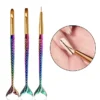 Mermaid Gel And Fine Brush (set Of 3)