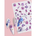 Purple Flower Petals 5d Nail Art Stickers (5d-k045)