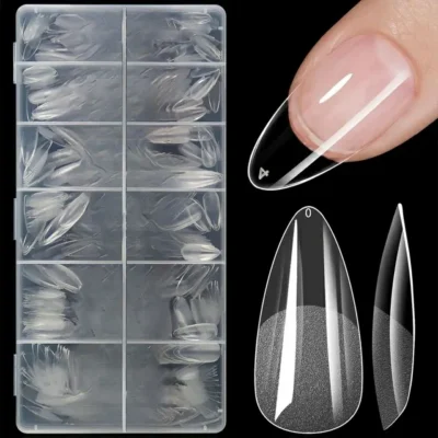 Medium Almond Soft Gel Nail Tips (600 Pcs Box)