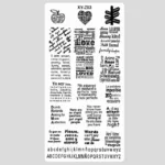 Text Message Stamping Plate (xy-z03)
