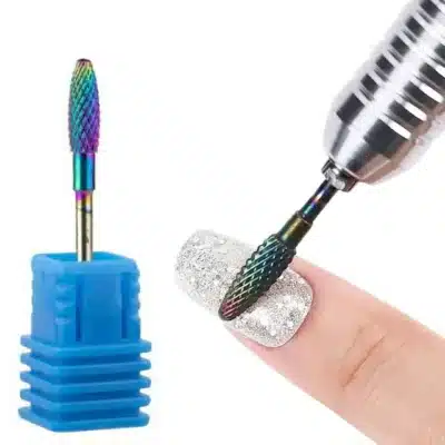 Rainbow Tungsten Steel Flame Nail Drill Bit (medium Grit)