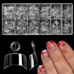 Short Square French Soft Gel Nail Tips (600 Pcs Box)