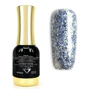 Venalisa Platinum Glitter Gel Nail Polish (acid Blue) (12ml)
