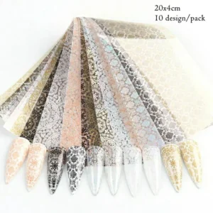 Lace Print Transfer Foil Box (5 In 1)