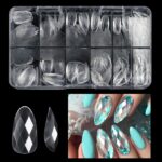 Medium Oval Diamond Soft Gel Nail Tips (Box Of 120 Pcs)