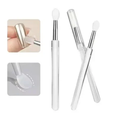 Nail Art Silicone Chrome Brush Applicator