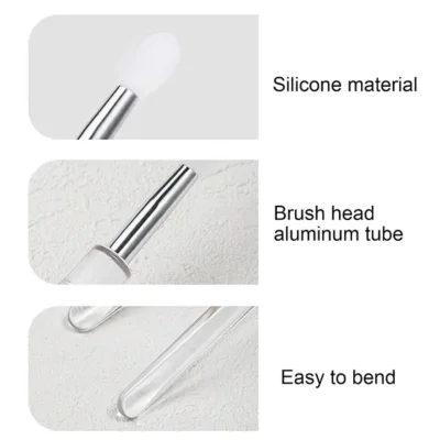 Nail Art Silicone Chrome Brush Applicator