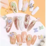 Ab Aurora Butterfly Nail Charms (pack Of 30)