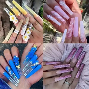 3xl Extra Long Coffin Soft Gel Nail Tips (box Of 240 Pcs)