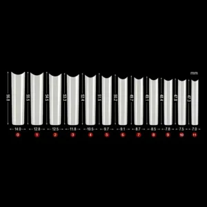 3xl Extra Long Square Half Cover Soft Gel Nail Tips (box Of 240 Pcs)