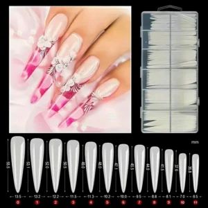 3xl Extra Long Square Soft Gel Nail Tips (box Of 240 Pcs)