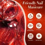 Born Pretty Red Cat Eye Gel Nail Polish T064 (15ml)