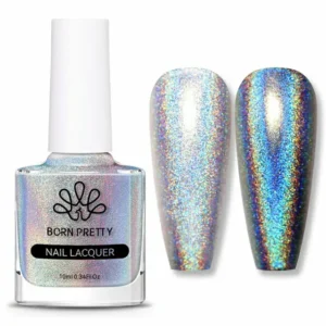 Born Pretty Silver Iridescent Nail Polish (10ml)