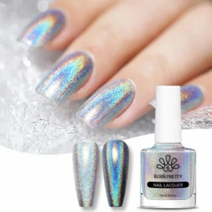 Born Pretty Silver Iridescent Nail Polish (10ml)