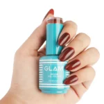 Glam Gel Nail Polish - Dark Mahagony Brown (15ml)