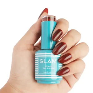 Glam Gel Nail Polish - Dark Mahagony Brown (15ml)