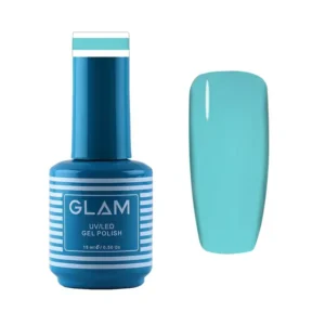 Glam Gel Nail Polish - Pale Turquoise Blue B (15ml)