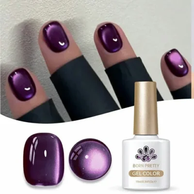Born Pretty Water Light Cat Magnetic Gel Polish Purple Mystery My81 (10ml)