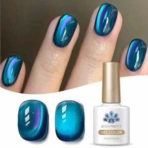 Born Pretty Autumn Water Light Cat Magnetic Gel Polish Sea Blue My83 (10ml)
