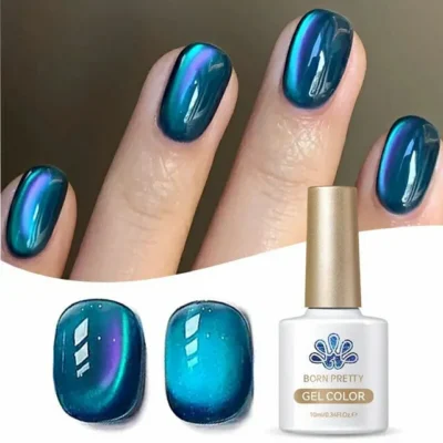 Born Pretty Water Light Cat Magnetic Gel Polish Sea Blue My83 (10ml)